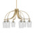 Toltec Lighting - 3926-NAB-4250 - Six Light Chandelier - Cavella - New Age Brass