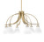 Toltec Lighting - 3926-NAB-4761 - Six Light Chandelier - Cavella - New Age Brass