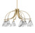 Toltec Lighting - 3926-NAB-4769 - Six Light Chandelier - Cavella - New Age Brass