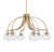 Toltec Lighting - 3926-NAB-5110 - Six Light Chandelier - Cavella - New Age Brass