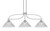 Toltec Lighting - 3936-GP-2122 - Three Light Island Pendant - Cavella - Graphite