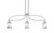 Toltec Lighting - 3936-GP-3009 - Three Light Island Pendant - Cavella - Graphite