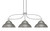 Toltec Lighting - 3936-GP-428-GP - Three Light Island Pendant - Cavella - Graphite