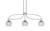 Toltec Lighting - 3936-GP-5110 - Three Light Island Pendant - Cavella - Graphite