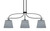 Toltec Lighting - 3936-MB-4082 - Three Light Island Pendant - Cavella - Matte Black