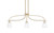 Toltec Lighting - 3936-NAB-460 - Three Light Island Pendant - Cavella - New Age Brass