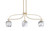 Toltec Lighting - 3936-NAB-4819 - Three Light Island Pendant - Cavella - New Age Brass