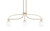 Toltec Lighting - 3936-NAB-615 - Three Light Island Pendant - Cavella - New Age Brass