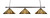 Toltec Lighting - 403-DG-959 - Three Light Island Pendant - Square Bar Square Fitter - Dark Granite