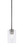 Toltec Lighting - 4501-GP-300 - One Light Mini Pendant - Atlas - Graphite