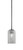Toltec Lighting - 4501-GP-542 - One Light Mini Pendant - Atlas - Graphite