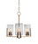 Toltec Lighting - 4503-NAB-3002 - Three Light Chandelier - Atlas - New Age Brass