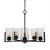 Toltec Lighting - 4505-MB-300 - Five Light Chandelier - Atlas - Matte Black