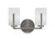 Toltec Lighting - 4512-GP-3001 - Two Light Bath Bar - Atlas - Graphite