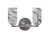 Toltec Lighting - 4512-GP-549 - Two Light Bath Bar - Atlas - Graphite