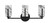 Toltec Lighting - 4513-MB-549 - Three Light Bath Bar - Atlas - Matte Black