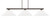 Toltec Lighting - 4523-DG-318 - Three Light Bar - Atlas - Dark Granite