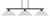 Toltec Lighting - 4523-MB-308 - Three Light Bar - Atlas - Matte Black