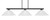 Toltec Lighting - 4523-MB-411 - Three Light Bar - Atlas - Matte Black
