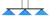 Toltec Lighting - 4523-MB-415 - Three Light Bar - Atlas - Matte Black