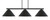 Toltec Lighting - 4523-MB-420 - Three Light Bar - Atlas - Matte Black