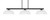 Toltec Lighting - 4523-MB-540 - Three Light Bar - Atlas - Matte Black