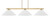 Toltec Lighting - 4523-NAB-2161 - Three Light Bar - Atlas - New Age Brass