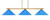 Toltec Lighting - 4523-NAB-415 - Three Light Bar - Atlas - New Age Brass
