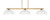 Toltec Lighting - 4523-NAB-540 - Three Light Bar - Atlas - New Age Brass