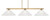 Toltec Lighting - 4523-NAB-711 - Three Light Bar - Atlas - New Age Brass