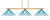 Toltec Lighting - 4523-NAB-715 - Three Light Bar - Atlas - New Age Brass