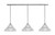 Toltec Lighting - 48-BN-428-BN - Three Light Linear Pendalier - Stem - Brushed Nickel