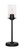 Toltec Lighting - 53-MB-300 - One Light Table Lamp - Luna - Matte Black