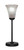Toltec Lighting - 53-MB-721 - One Light Table Lamp - Luna - Matte Black