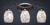 Toltec Lighting - 553-DG-4165 - Three Light Bath Bars - Zilo - Dark Granite
