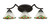 Toltec Lighting - 553-DG-9375 - Three Light Bath Bar - Zilo - Dark Granite