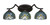 Toltec Lighting - 553-DG-9925 - Three Light Bath Bar - Zilo - Dark Granite
