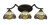 Toltec Lighting - 553-DG-9975 - Three Light Bath Bar - Zilo - Dark Granite