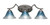 Toltec Lighting - 553-GP-458 - Three Light Bath Bar - Zilo - Graphite