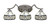 Toltec Lighting - 553-GP-9485 - Three Light Bath Bar - Zilo - Graphite