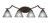 Toltec Lighting - 554-DG-9185 - Four Light Bath Bar - Zilo - Dark Granite