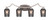 Toltec Lighting - 554-GP-4252 - Four Light Bath Bar - Zilo - Graphite