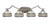 Toltec Lighting - 554-GP-9485 - Four Light Bath Bar - Zilo - Graphite