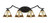 Toltec Lighting - 554-MB-9345 - Four Light Bath Bar - Zilo - Matte Black