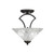 Toltec Lighting - 563-DG-441 - Two Light Semi-Flush Mount - Zilo - Dark Granite
