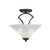 Toltec Lighting - 563-DG-702 - Two Light Semi-Flush Mount - Zilo - Dark Granite