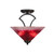 Toltec Lighting - 563-DG-706 - Two Light Semi-Flush Mount - Zilo - Dark Granite