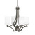 Toltec Lighting - 564-GP-310 - Four Light Chandelier - Zilo - Graphite