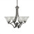 Toltec Lighting - 564-GP-7195 - Four Light Chandelier - Zilo - Graphite