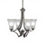 Toltec Lighting - 564-GP-721 - Four Light Chandelier - Zilo - Graphite